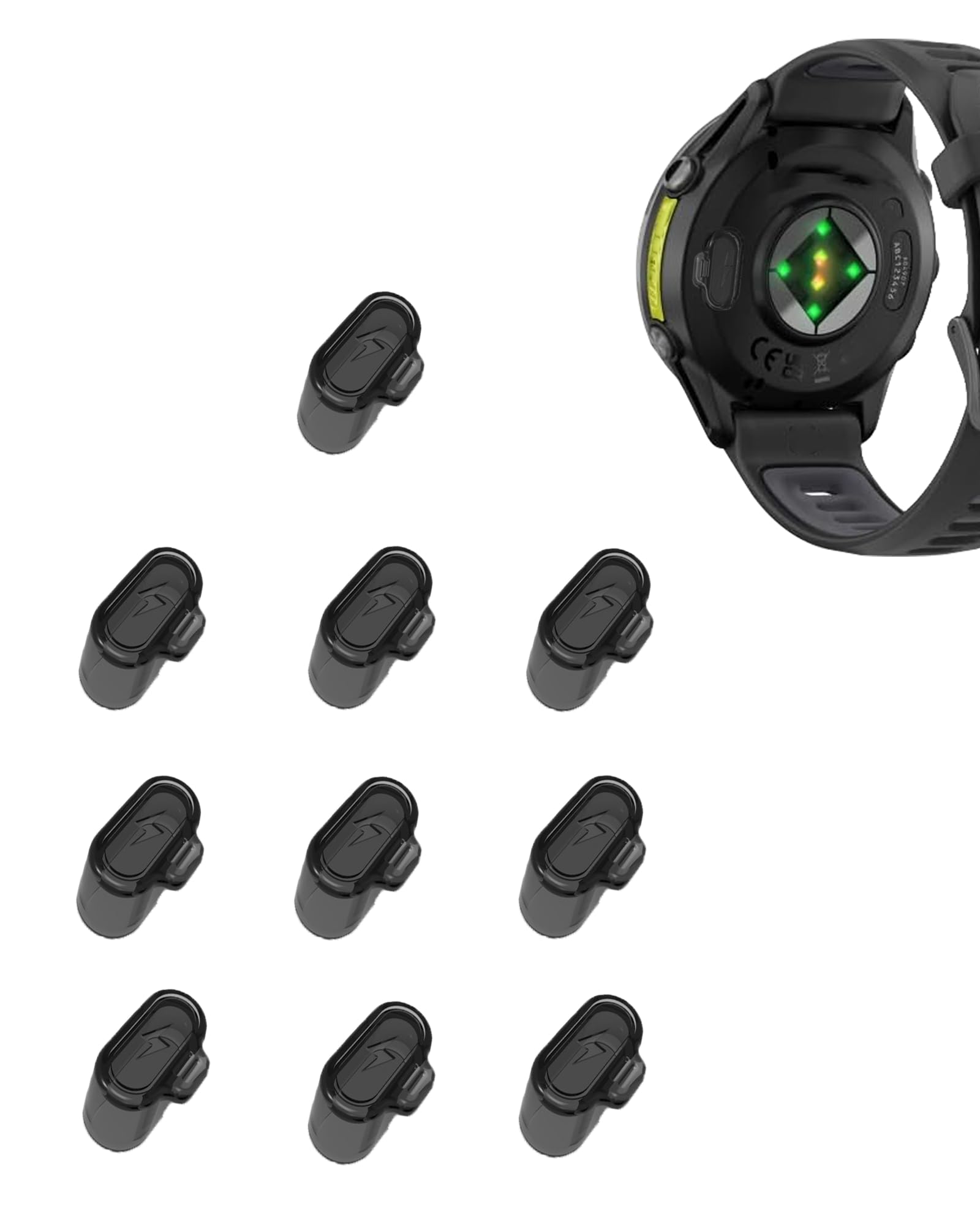 ZORBES® ORBES 10 Pack Charger Port Protector for Garmin Forerunner 970 ZORBES® ORBES 10 Pack Charger Port Protector for Garmin Forerunner 970